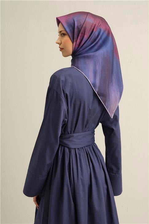 Armine Soyut Desenli Saf İpek Twill Eşarp 9308D 31