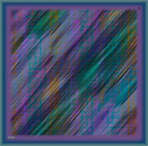 Armine Soyut Desenli Saf İpek Twill Eşarp 9420D 84