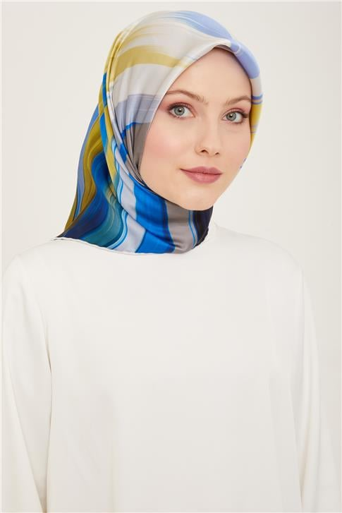 Armine Soyut Desenli Twill İpek Eşarp 24Ya9131 52 83