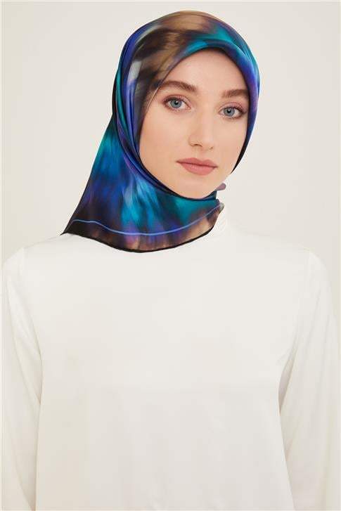Armine Soyut Desenli Twill İpek Eşarp 24Ya9136 36 58