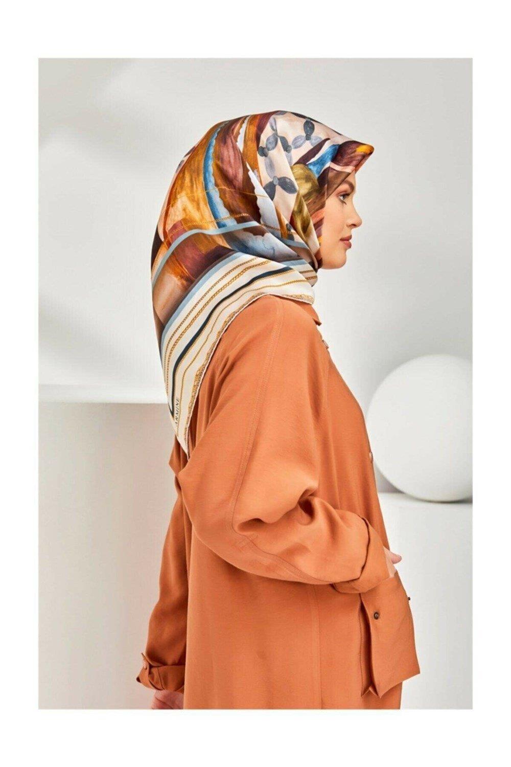 Armine Sura İpek Eşarp 8319-35