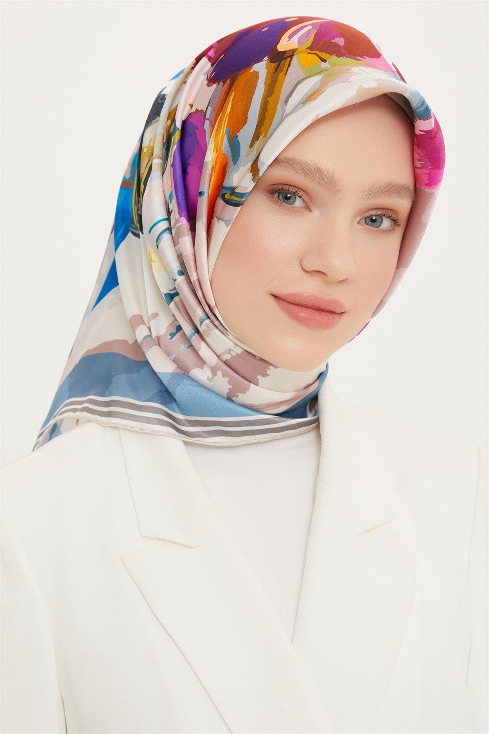 Armine Sura İpek Eşarp 8713-31