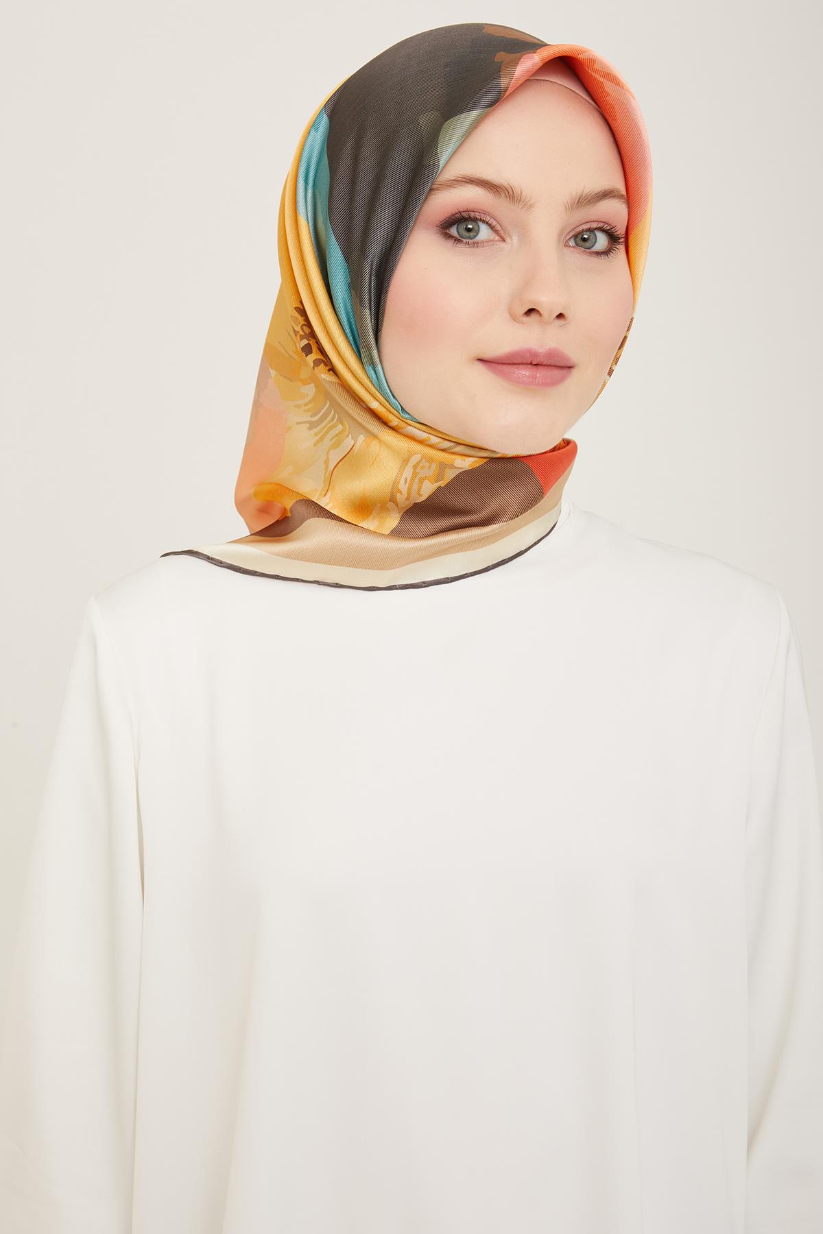 Armine Sura İpek Eşarp 9145-04