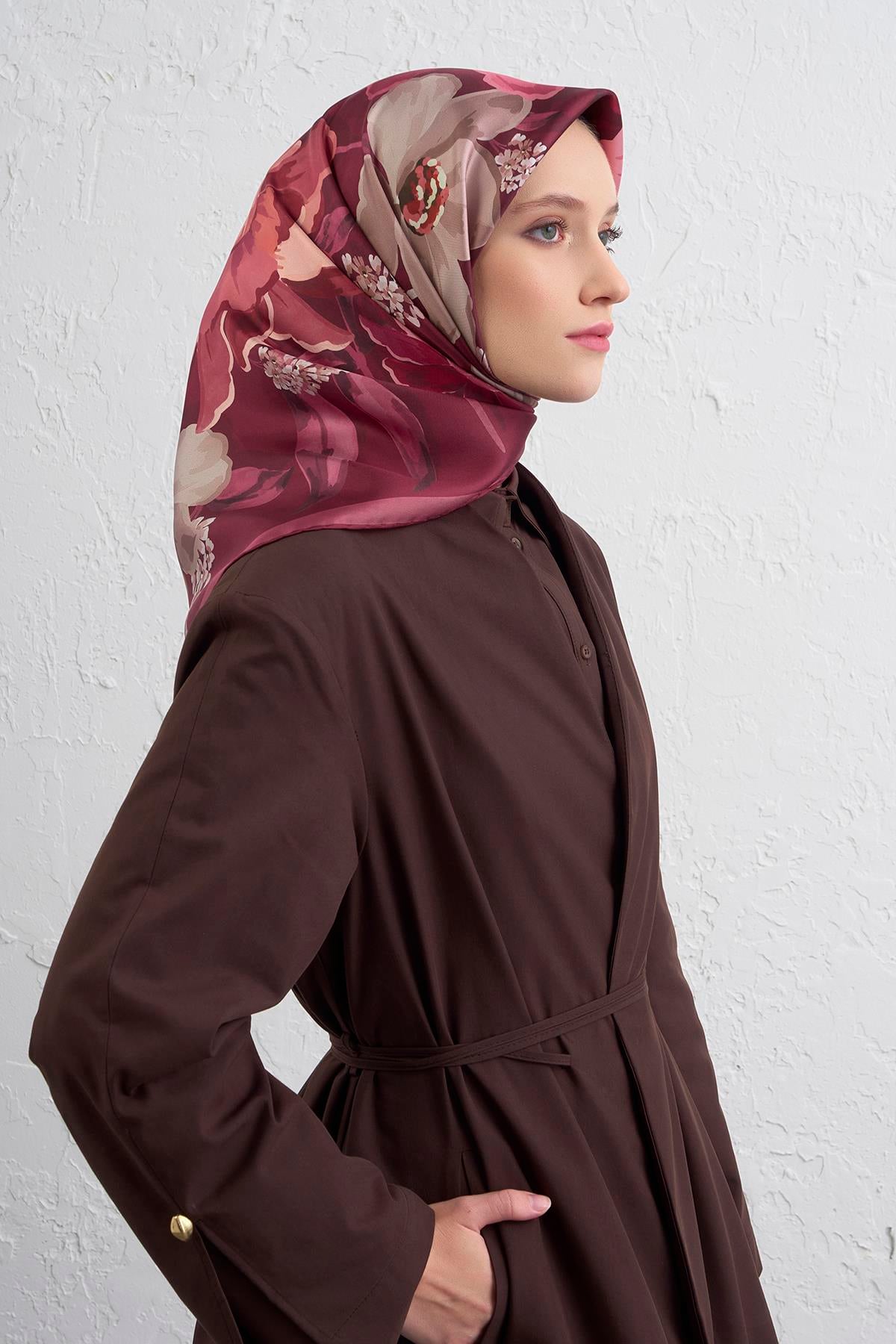 Armine Sura İpek Eşarp 9414-02