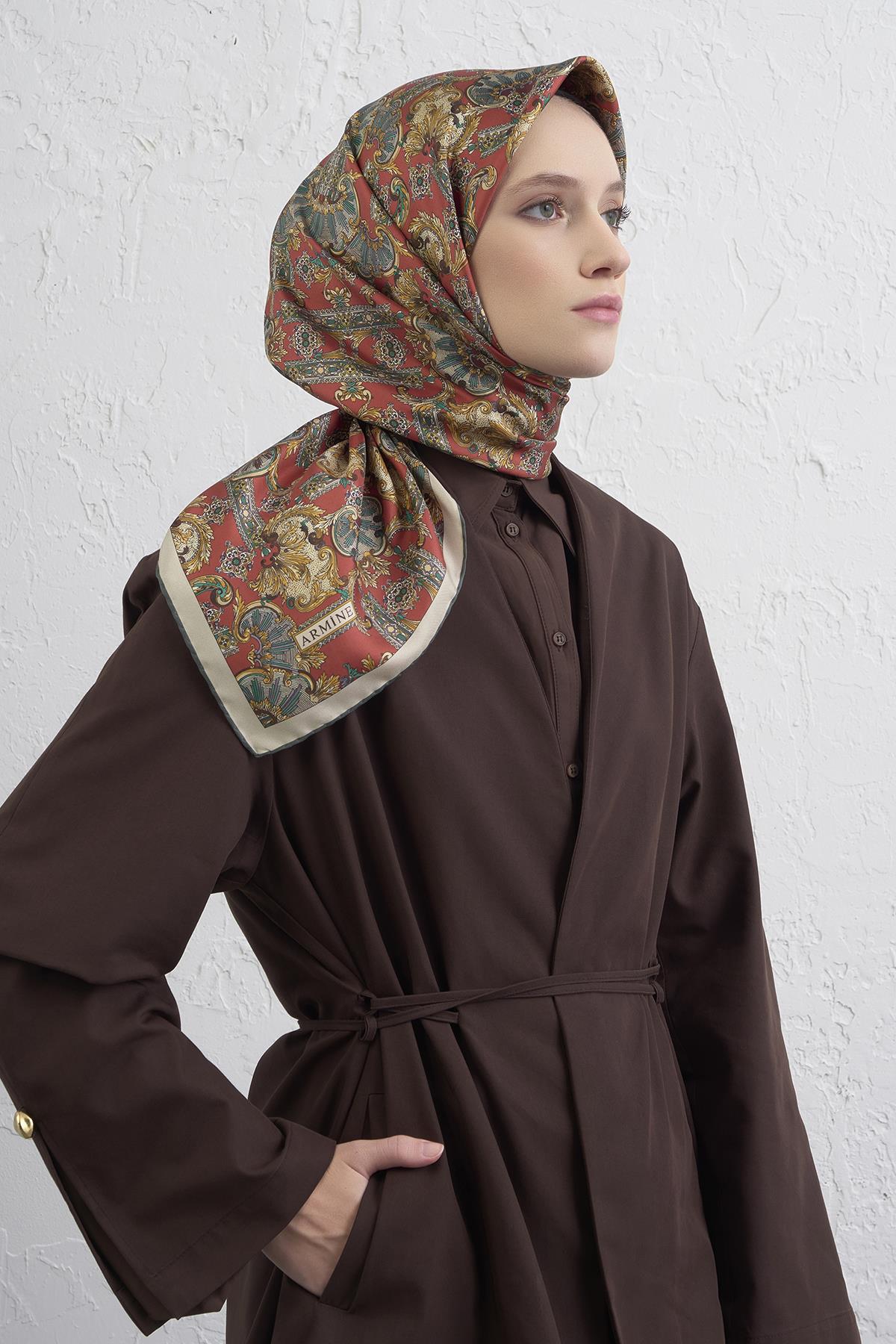 Armine Sura İpek Eşarp 9416-31