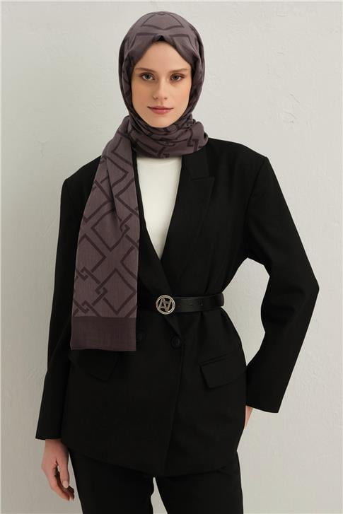 Armine Tencel İpek Zincir Desen Şal 02