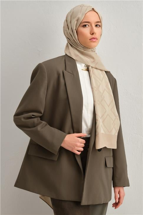 Armine Tencel İpek Zincir Desen Şal 32102