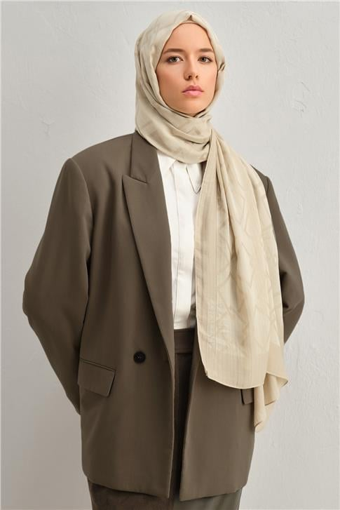 Armine Tencel İpek Zincir Desen Şal 32101