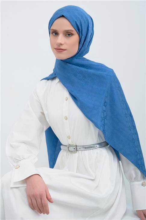 Armine Tencel Yün Monogram Desen Şal 28