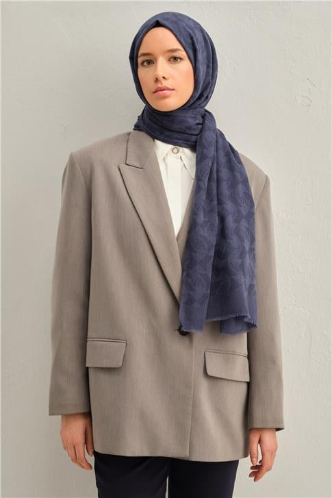 Armine Tencel Yün Monogram Desen Şal 32
