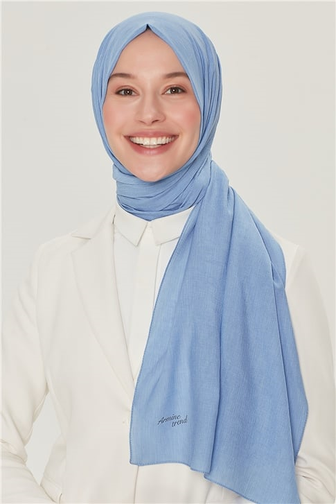 Armine Trend Nobby Şal Bebe Mavi