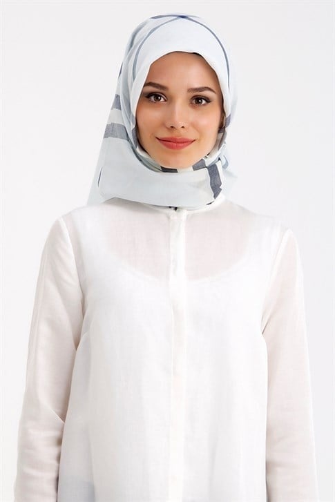 Armine Trend Pamuk Eşarp 00Oa7440 Bebe Mavi
