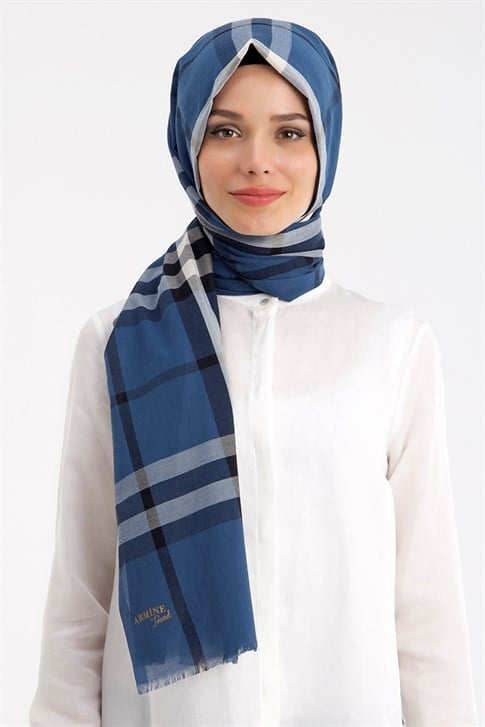 Armine Trend Pamuk Şal 00Oa5116 İndigo