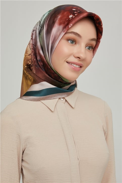 Armine Twill İpek Eşarp 21Ka8643 08