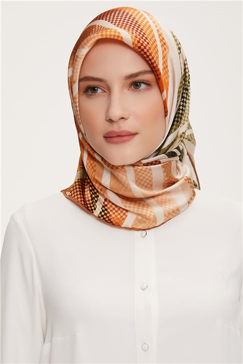 Armine Twill İpek Eşarp 22Ka3237 02