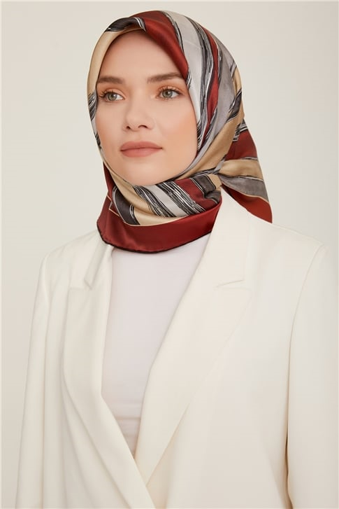 Armine Twill İpek Eşarp 22Ka8802 34