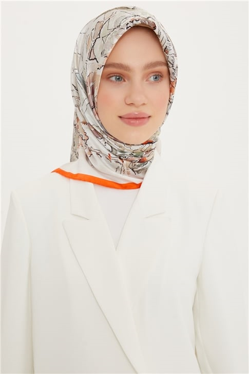 Armine Twill İpek Eşarp 22Ya8755 53