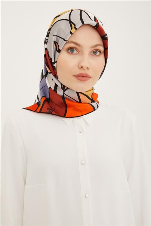 Armine Twill İpek Eşarp 23Ya8957 31