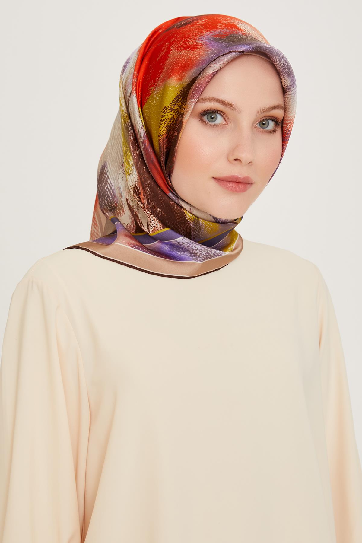 Armine Twill İpek Eşarp 9240-80T