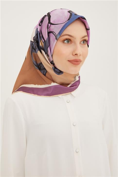 Armine Twill Saf İpek Eşarp 8914D 06