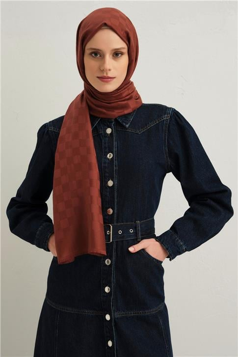 Armine Viscon Kare Desen Şal 20