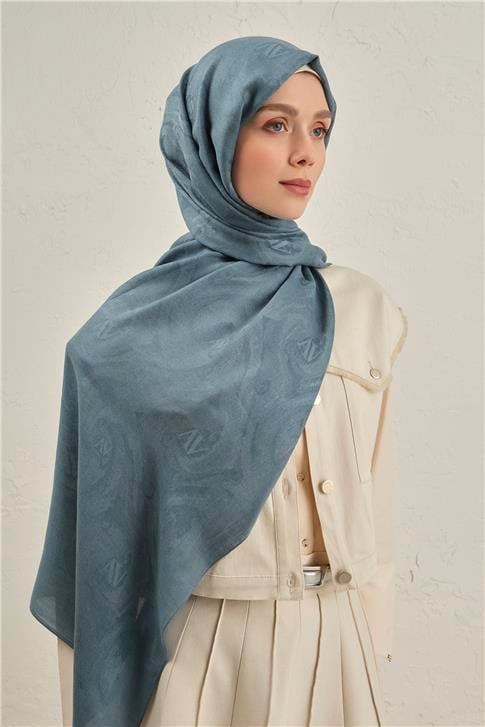 Armine Woolair Dalga Monogram Şal 1 27