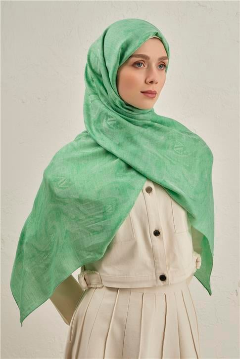 Armine Woolair Dalga Monogram Şal 1 48