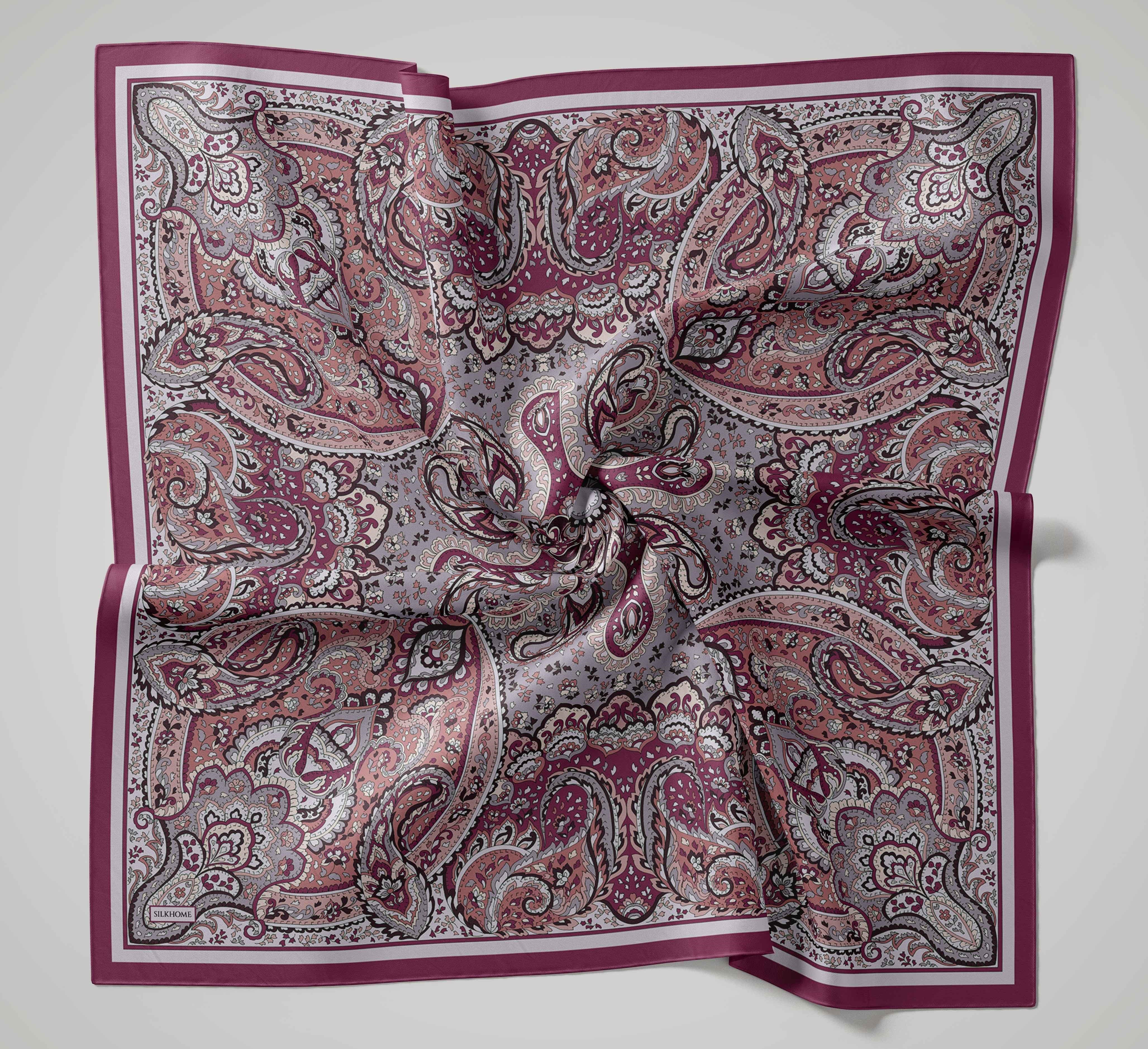Arve Eşarp Noa Fuşya 90x90