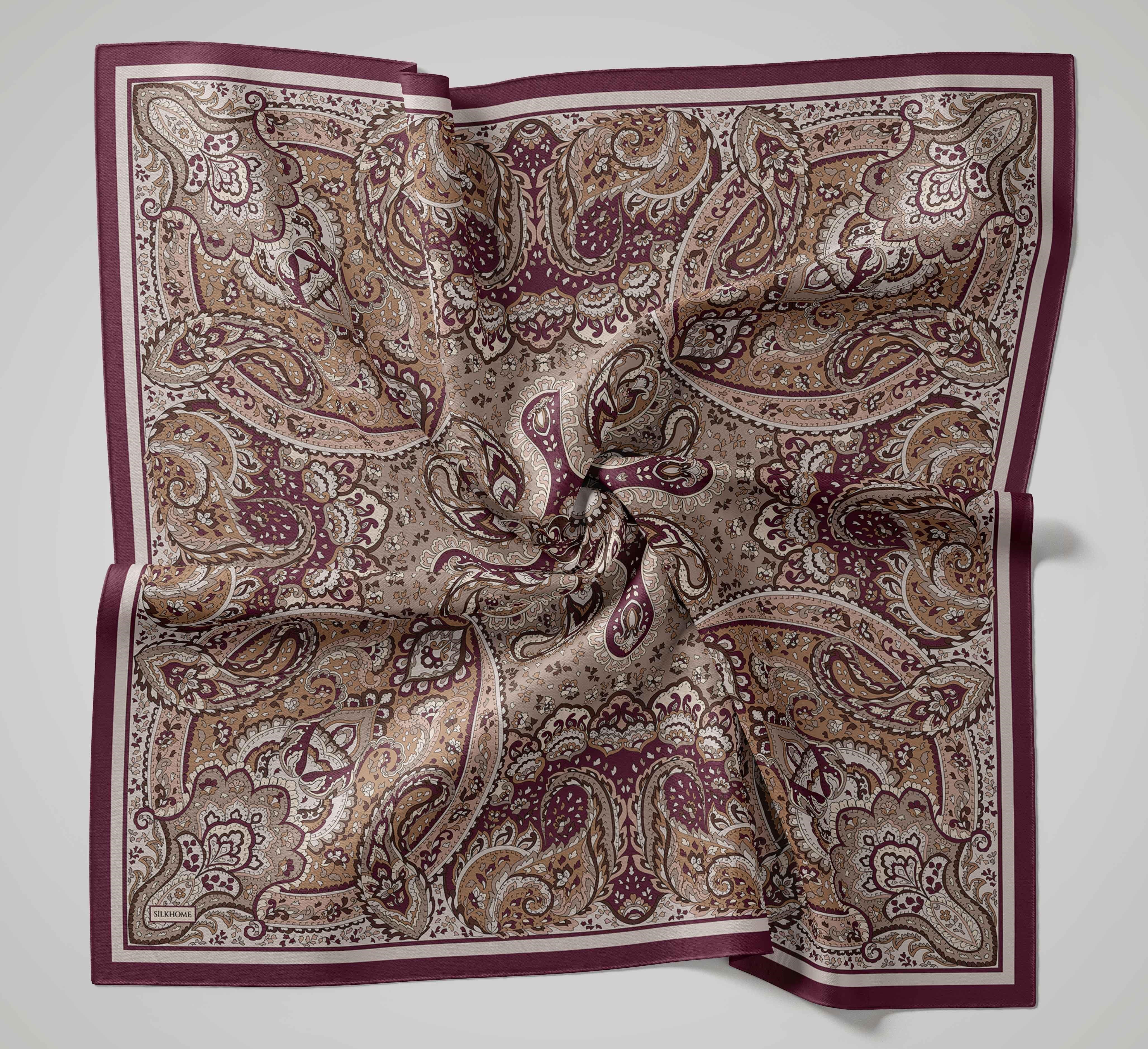 Arve Eşarp Noa Mürdüm 90x90