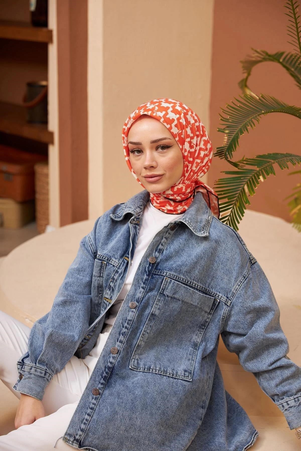 Aura Kazayağı Soft Eşarp Kiremit 1155-16