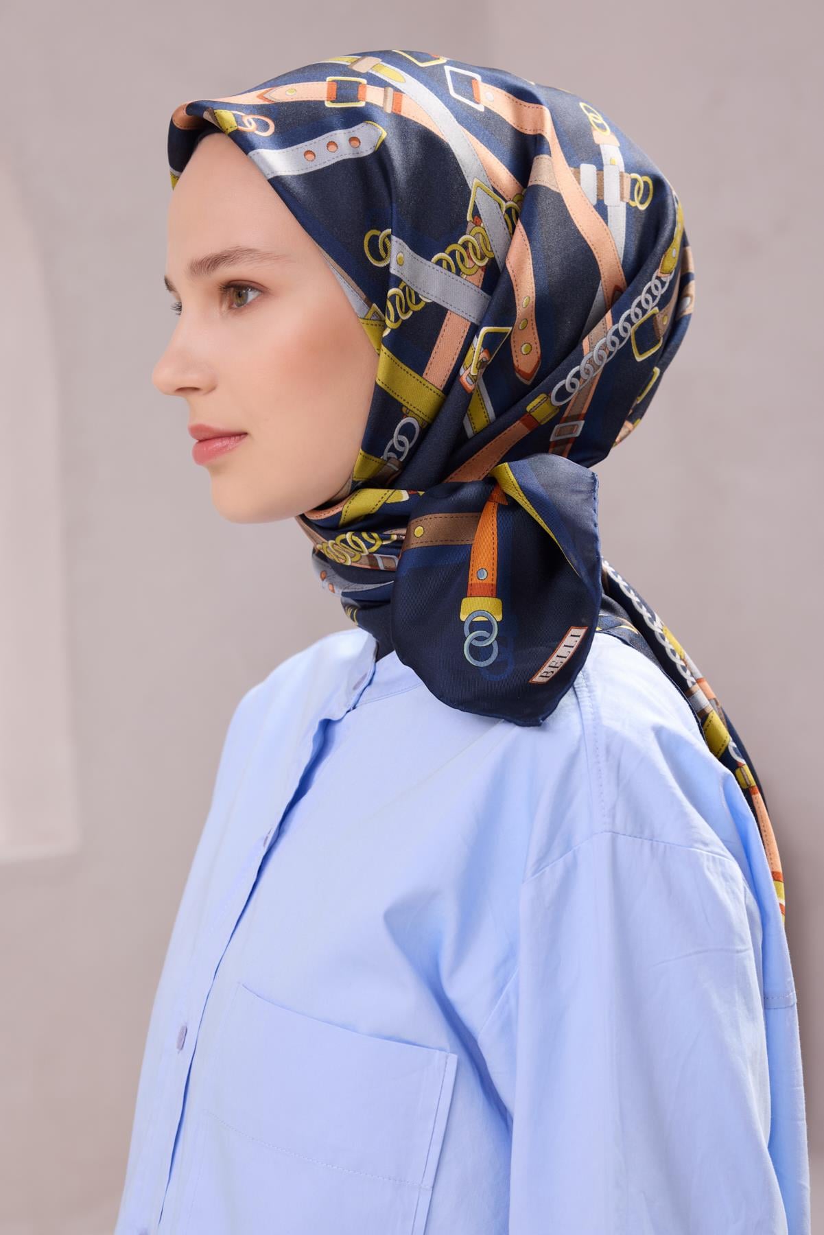 Belli Saf İpek Eşarp 4200-03