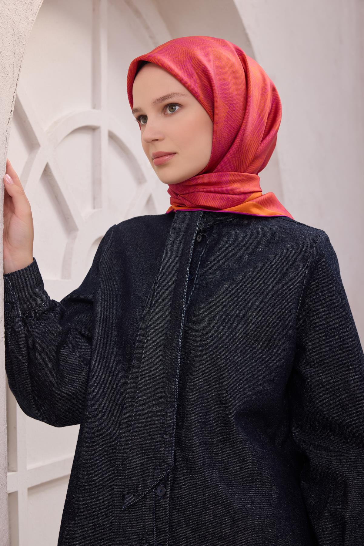 Belli Saf İpek Eşarp 4201-36