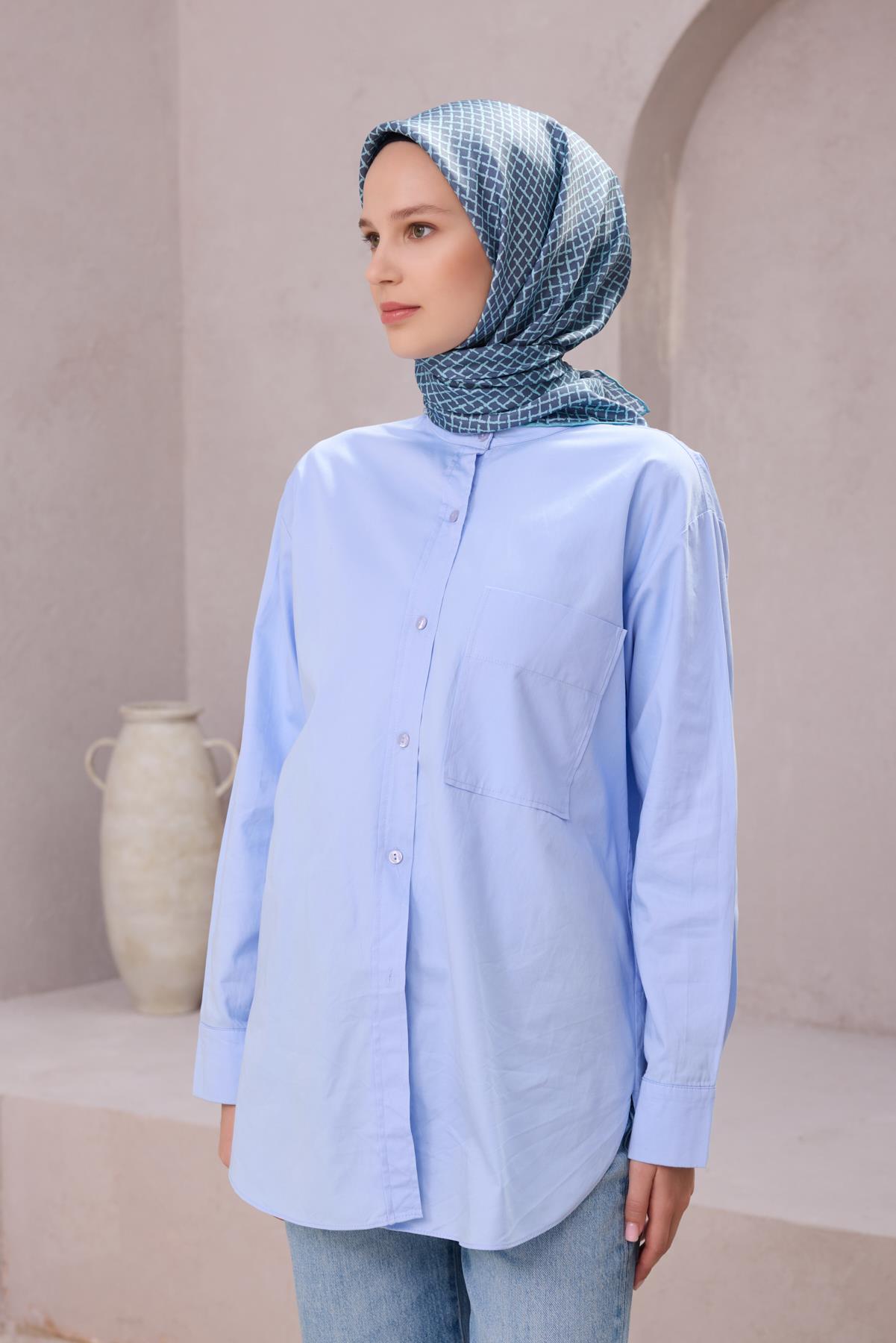 Belli Saf İpek Eşarp 4203-50