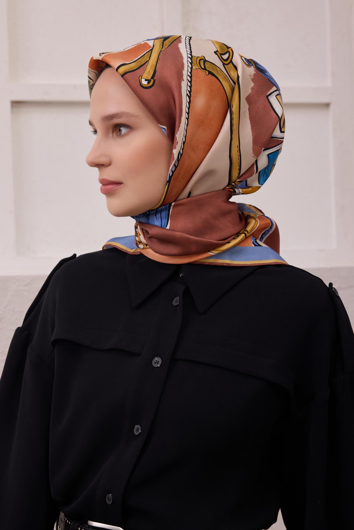 Belli Saf İpek Eşarp 4205-31