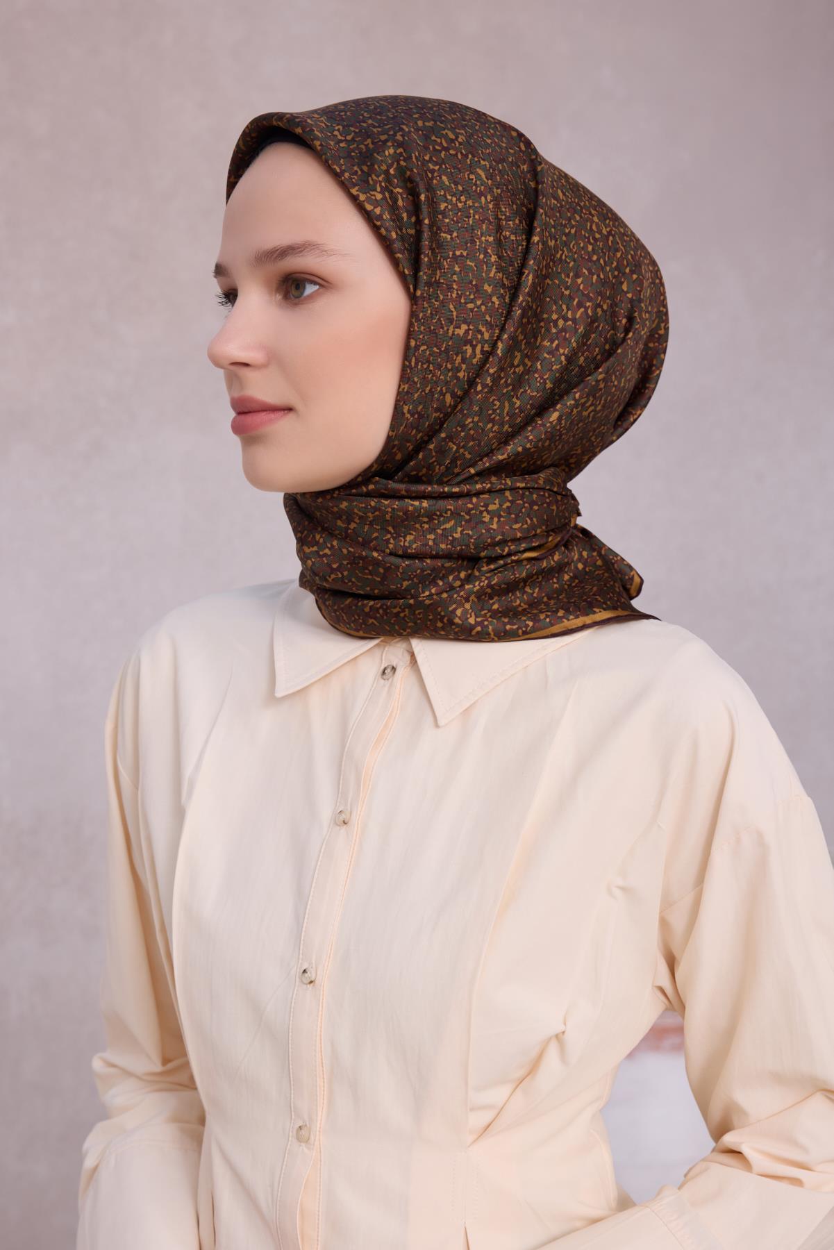 Belli Saf İpek Eşarp 4208-05