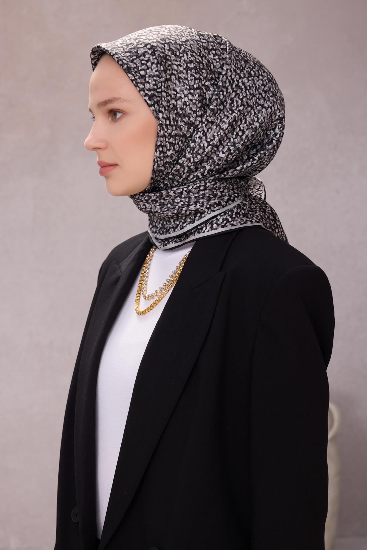 Belli Saf İpek Eşarp 4208-07