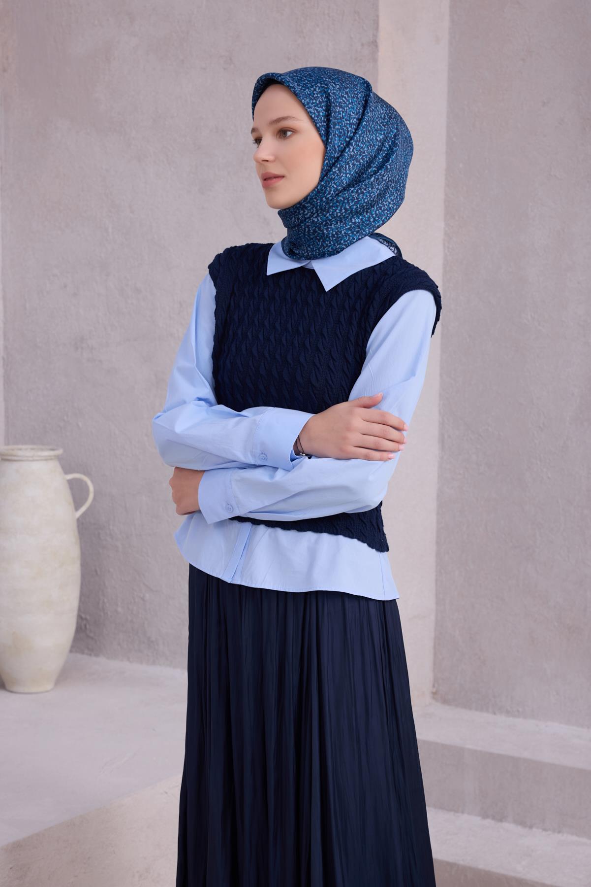 Belli Saf İpek Eşarp 4208-51
