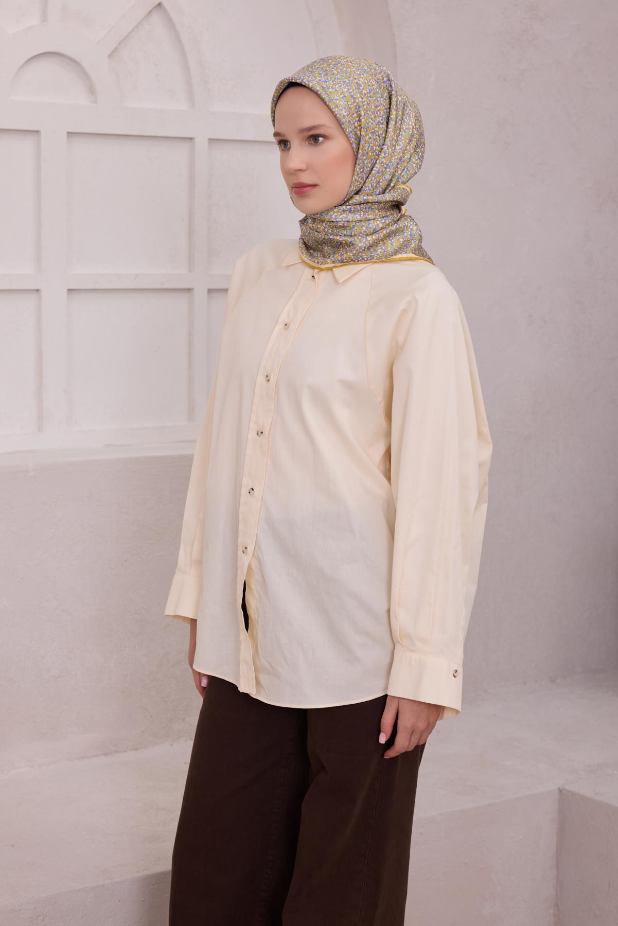 Belli Saf İpek Eşarp 4208-85
