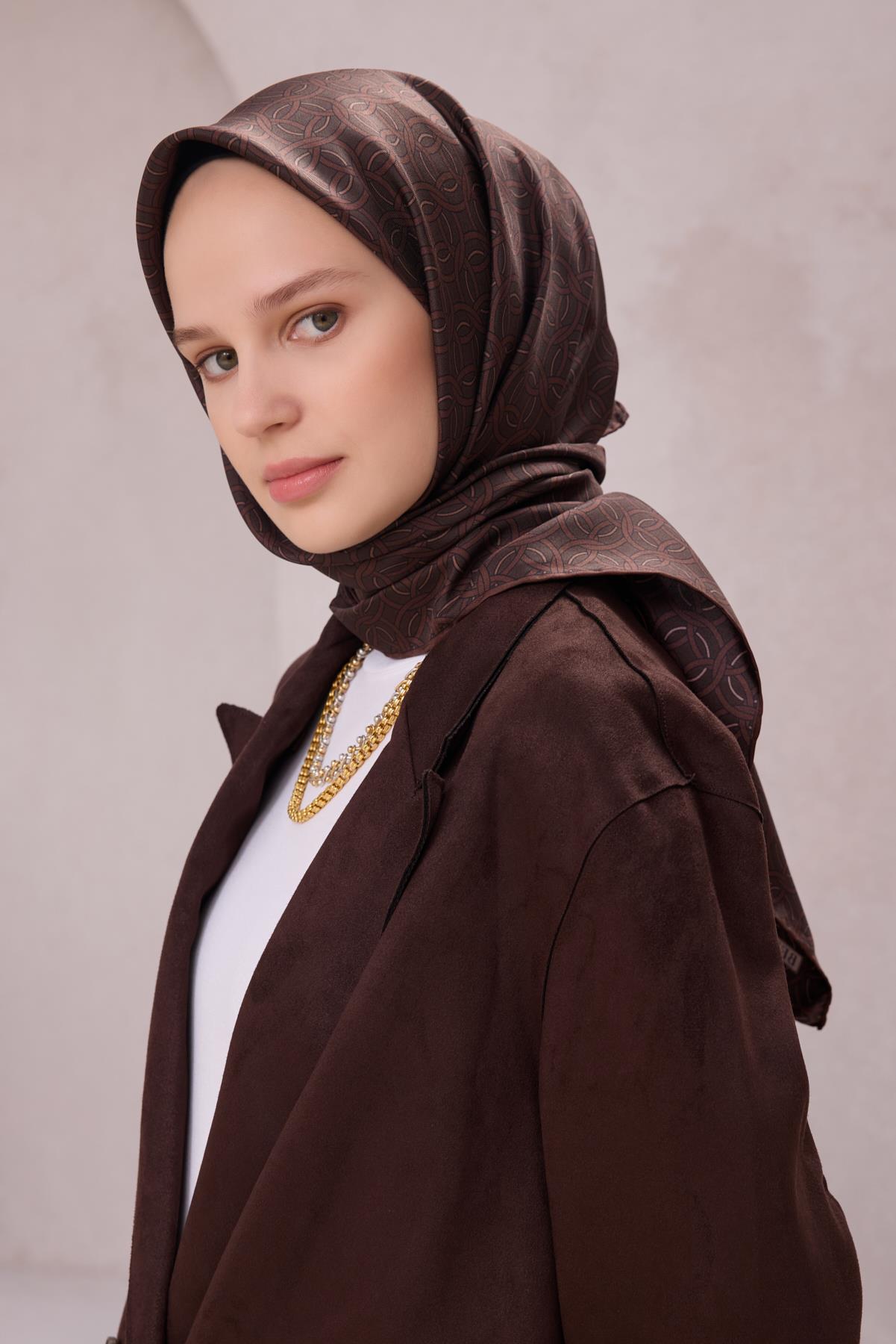 Belli Saf İpek Eşarp 4215-61
