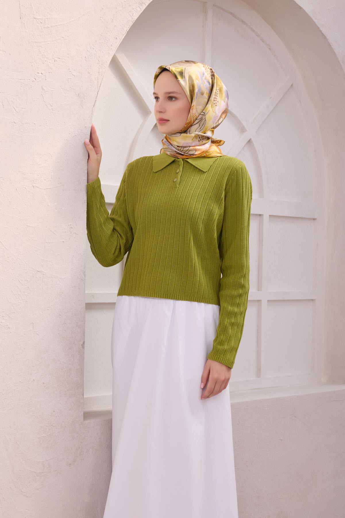 Belli Saf İpek Eşarp 4216-56