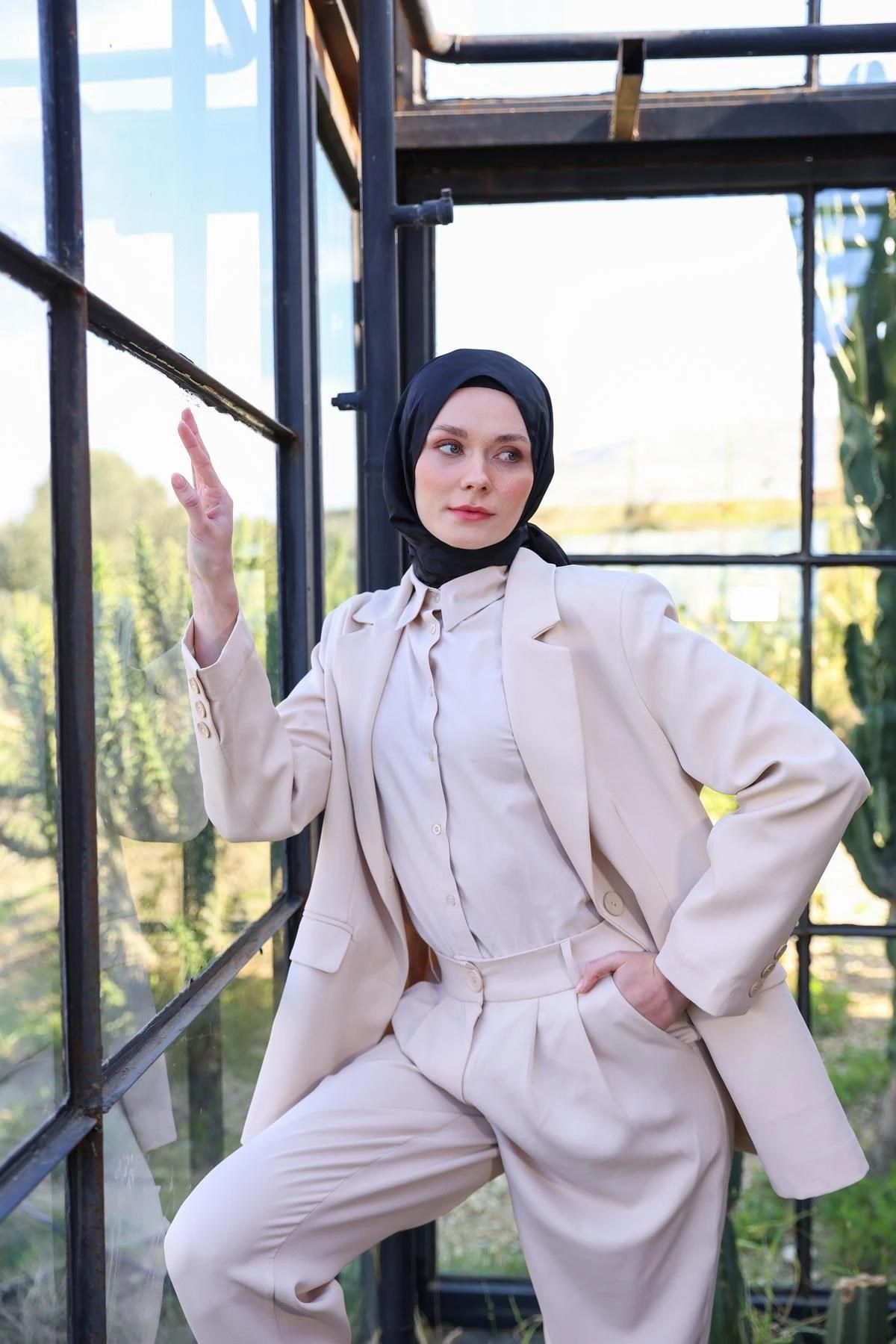 Damla Desen İpeksi Jakar Şal Siyah 9012-16