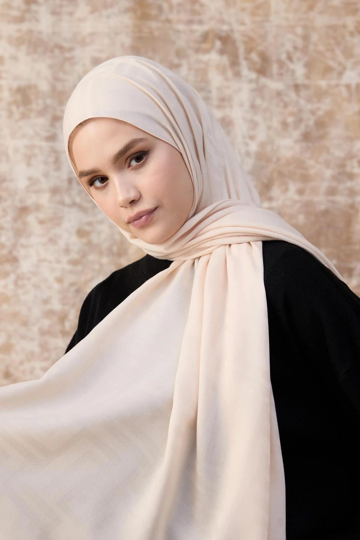 Fendi Desen Pamuk Jakar Şal Meltem 8009-26