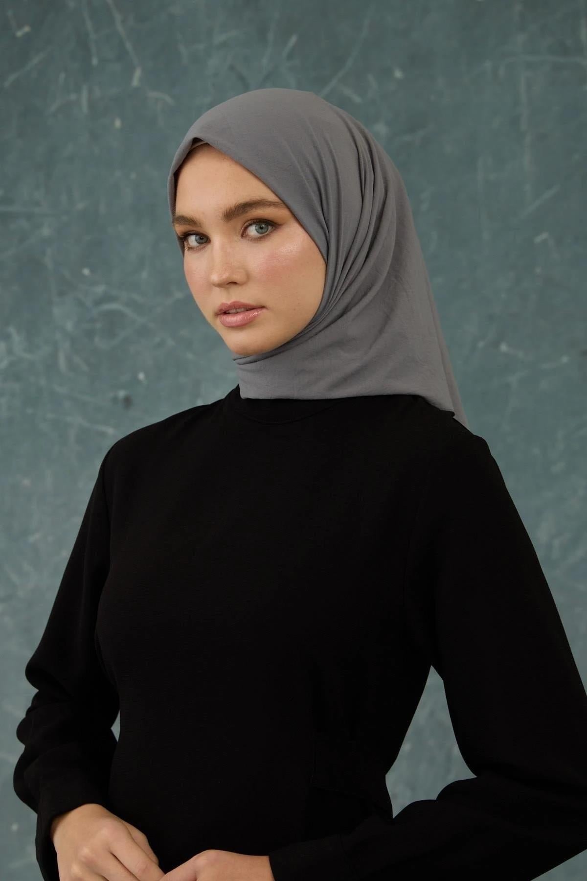 Gri Comfy Yok Eşarp - 10001-07