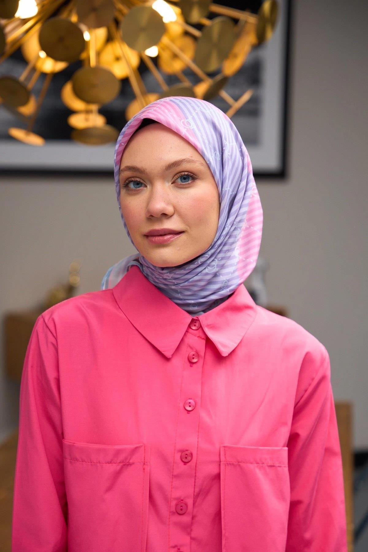 Harmony Collection Soft Eşarp Pembe Lila 1176-01