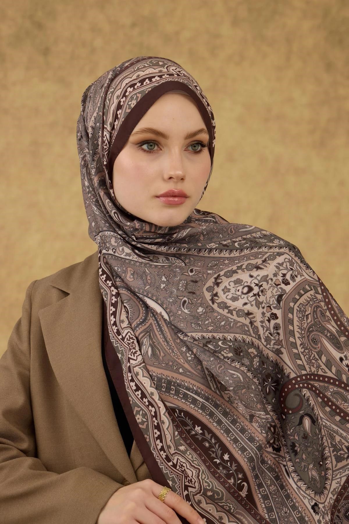 İpekhan Soft Şal Kahve Vizon 3053-07