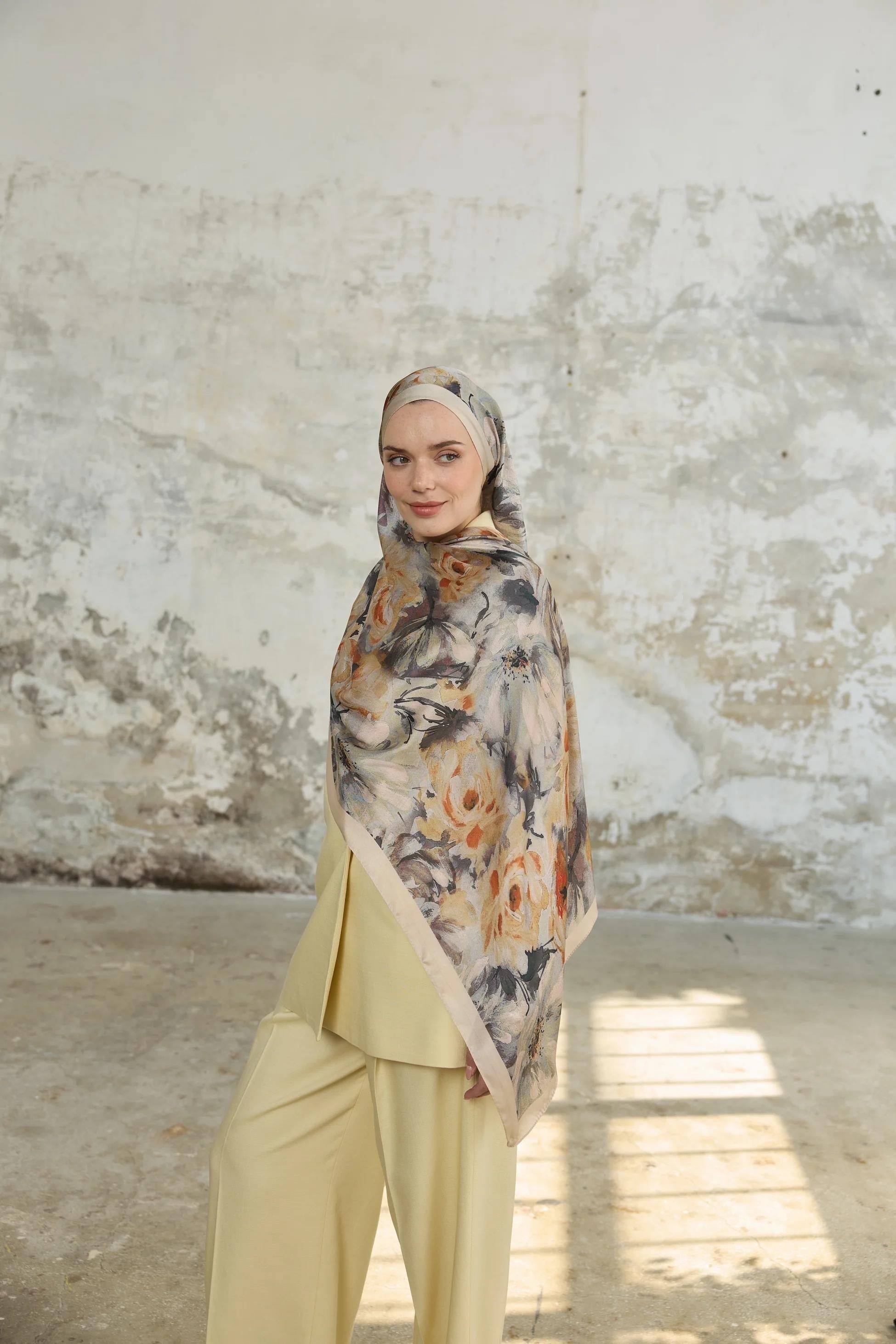 Jardin Secret Collection Hint Vual İpek Şal 5013-04