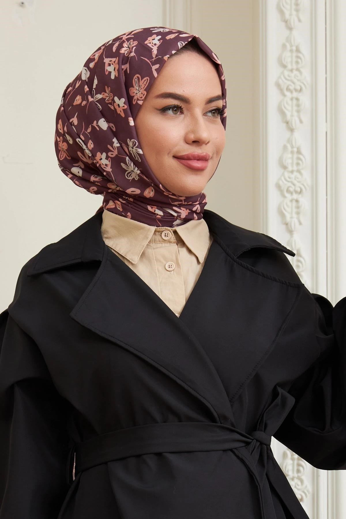 Lily Pamuk Viskon Şal Bordo
