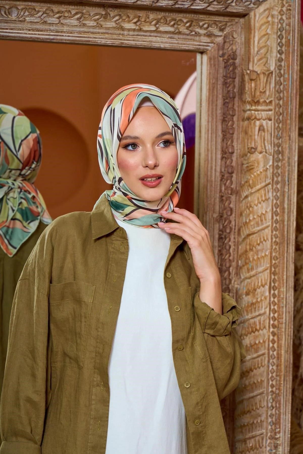 Marrakech Koleksiyon Soft Eşarp Buğday Haki 1199-11