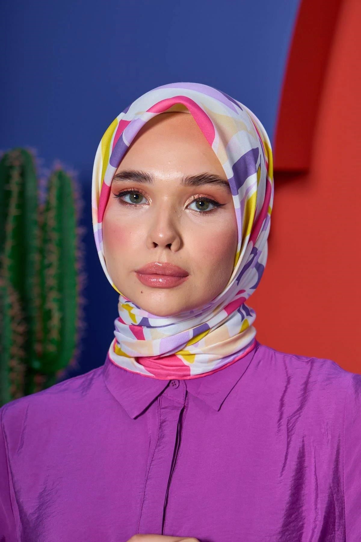 Marrakech Koleksiyon Soft Eşarp Lila Mor 1206-09