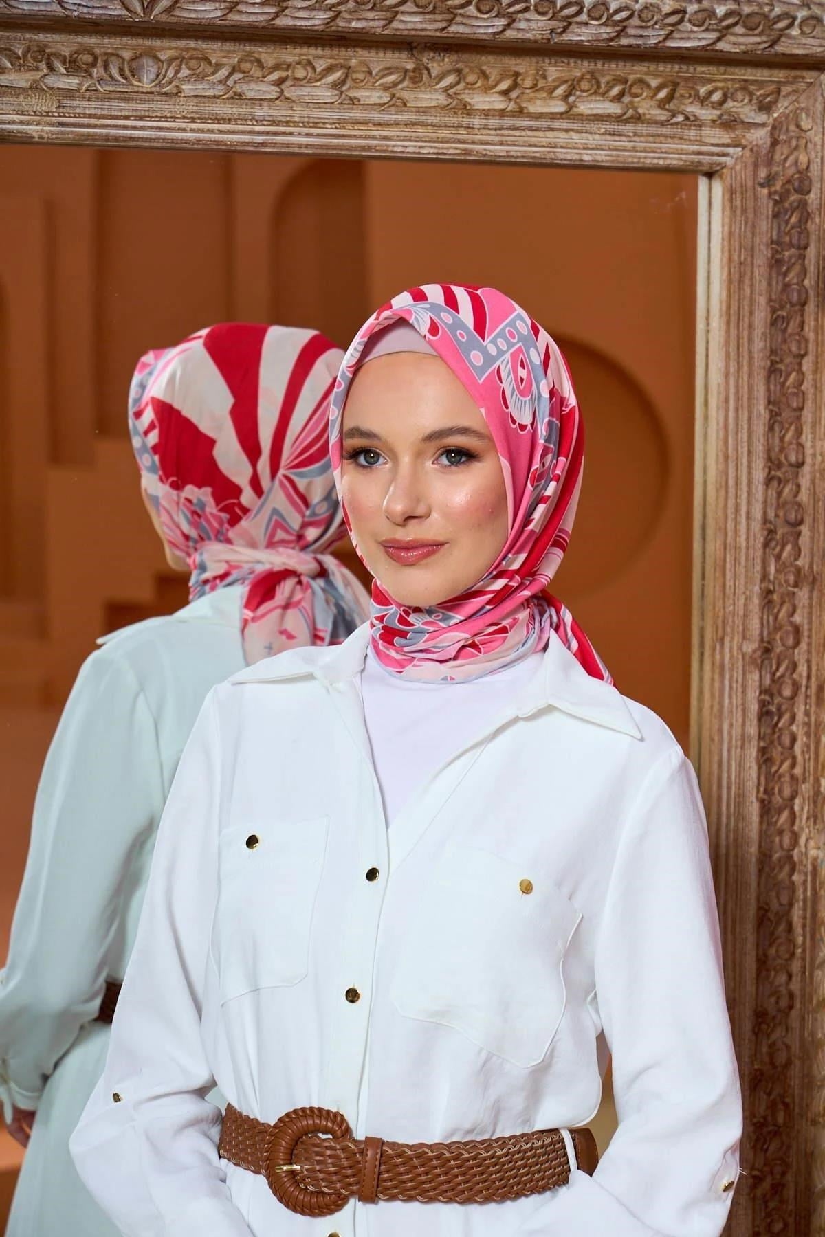 Marrakech Koleksiyon Soft Eşarp Toz Pembekırmızı 1202-14